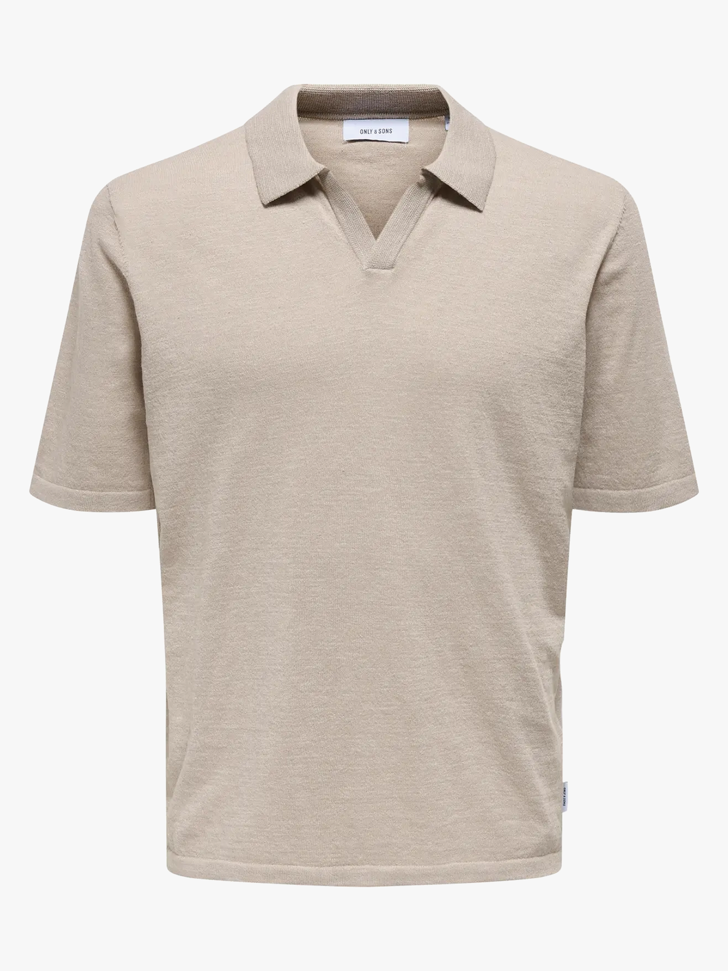 George Reg Linen Short Sleeve Polo Knit
