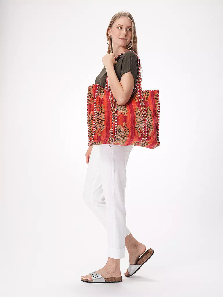 CONSCIOUS YOGA COLLECTIVE Tasche - Shopper TIBETAN TIGER  TOTE rot