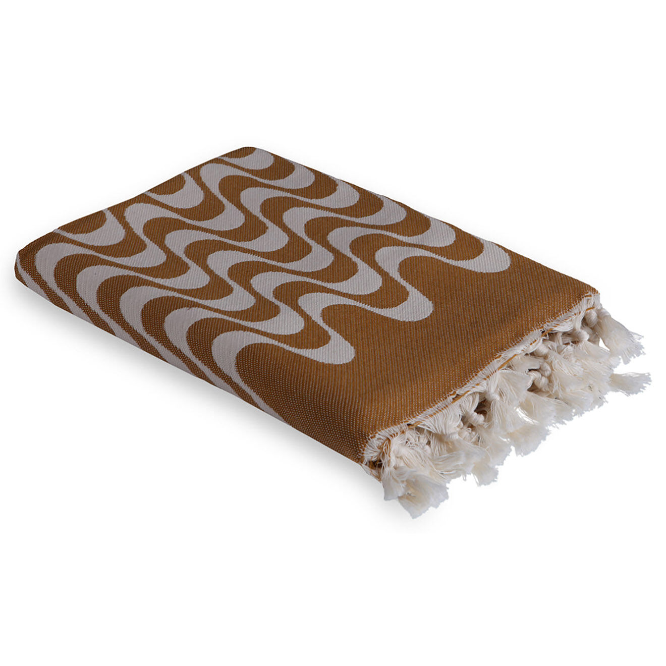Febronie Fouta reversible Cabana jaune - 100x200 cm