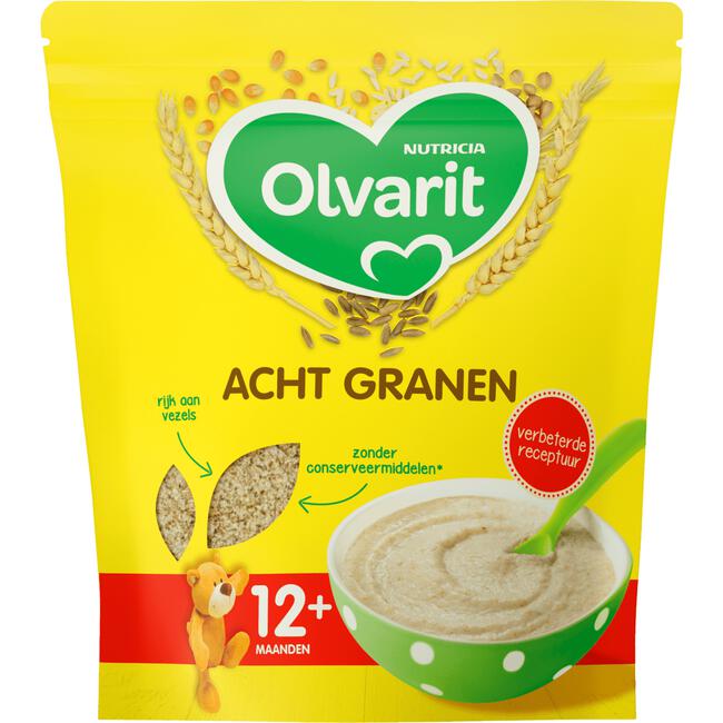 Olvarit Acht Granen Babypap 12 maanden