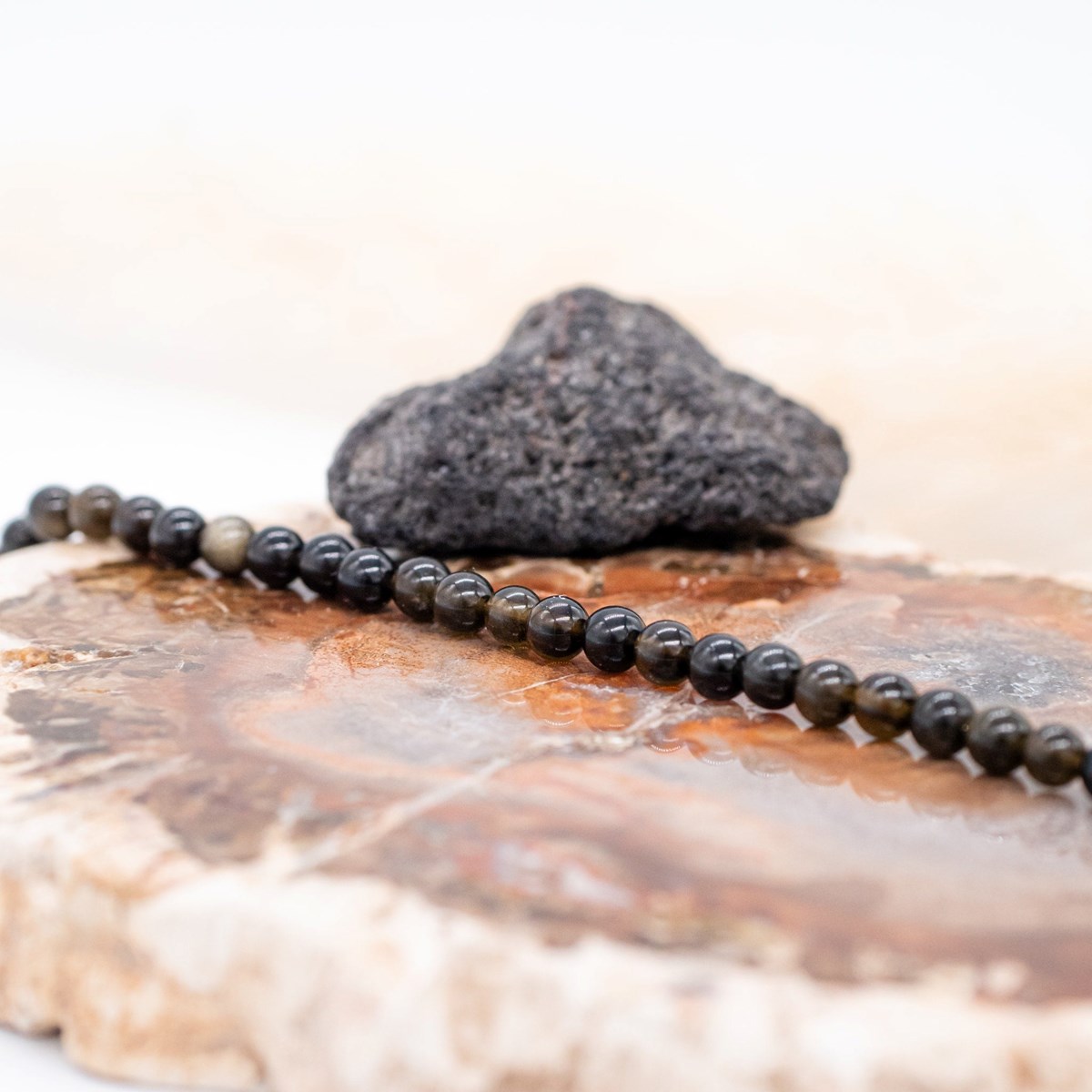 Bracelet Serena en pierres Obsidienne