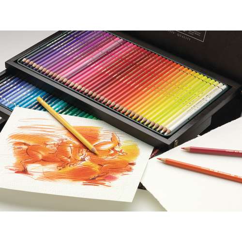 FABER-CASTELL POLYCHROMOS Künstler-Farbstifte im Holzkoffer