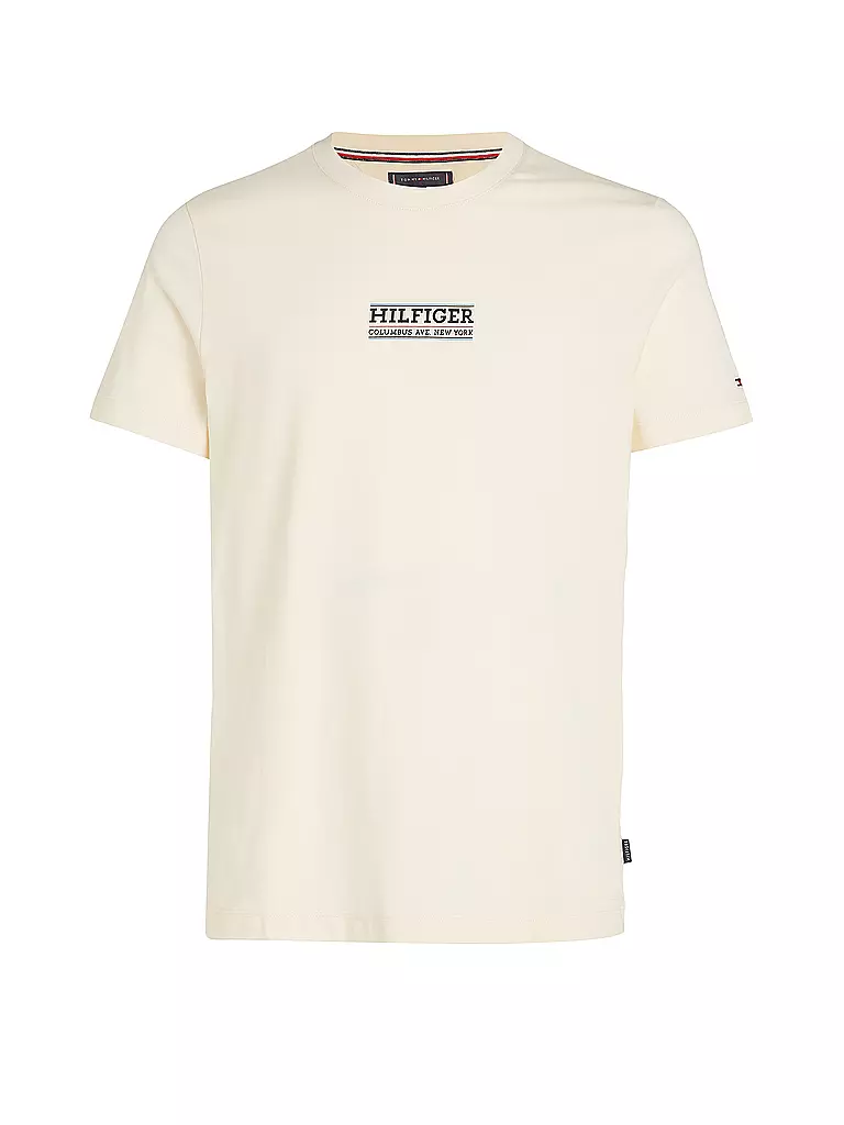 TOMMY HILFIGER T-Shirt Slim Fit beige