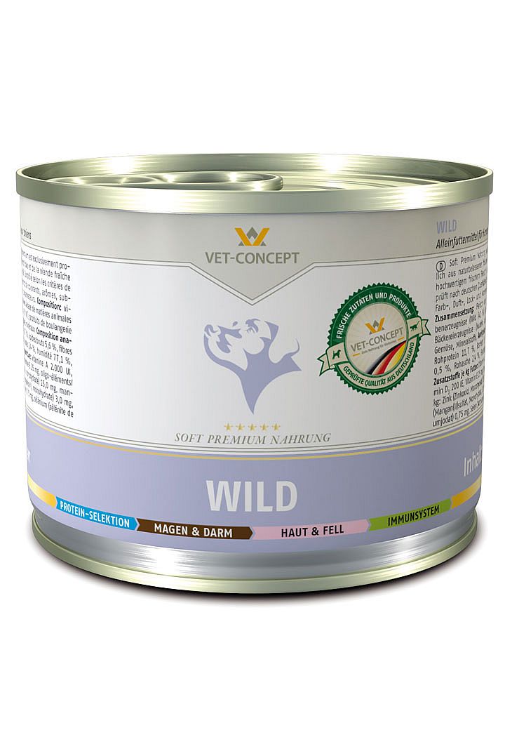 Vet-concept hondenmenu wild 6 x 400 gram