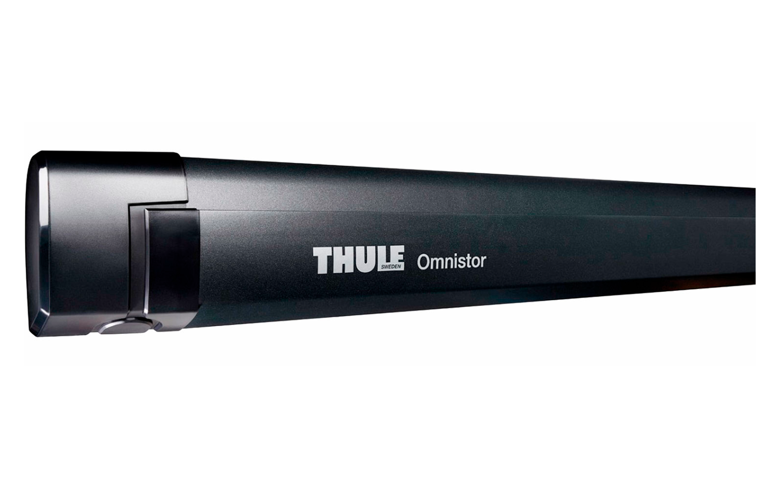 Thule Omnistor 5200 Dachmarkise mit Motor Gehäusefarbe Anthrazit Tuchfarbe Mystic Grau 3 m