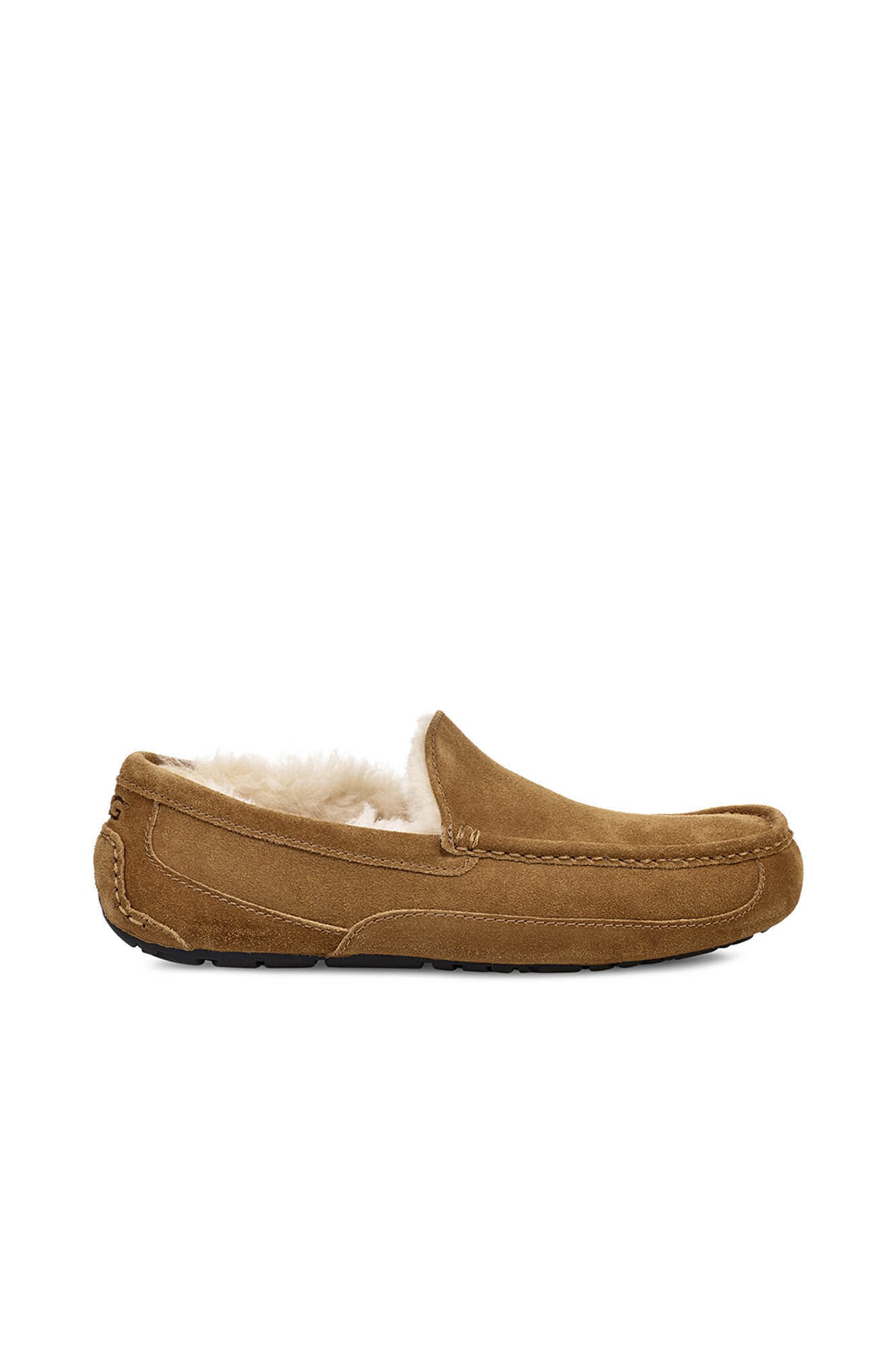 Chinelo fechado Ascot em camurça. Marca UGG - Marrom
