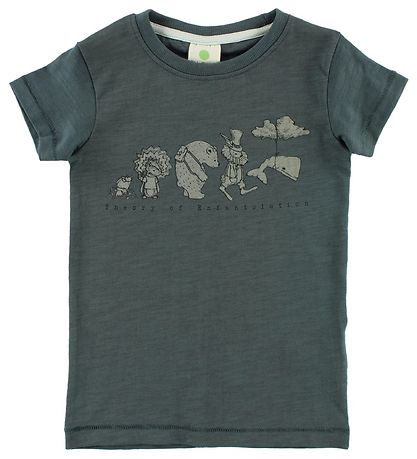 En Fant T-shirt - Gate - MørkPetroleum m. Dyr
