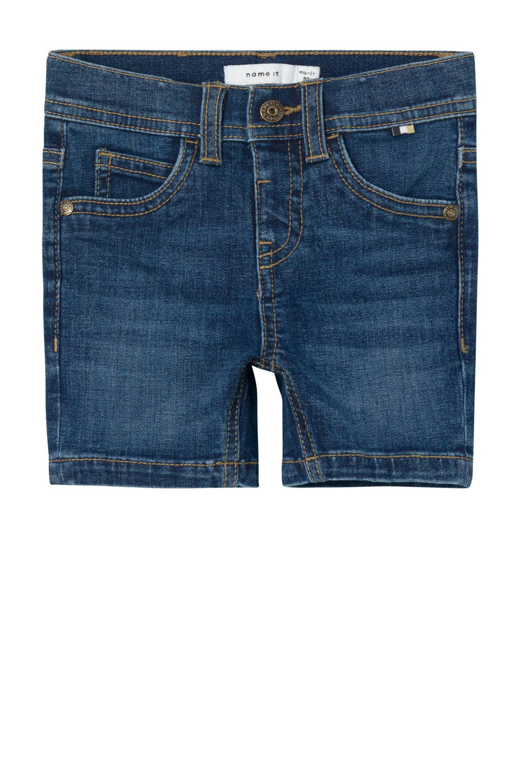 NAME IT slim fit denim short NKMSILAS dark blue denim