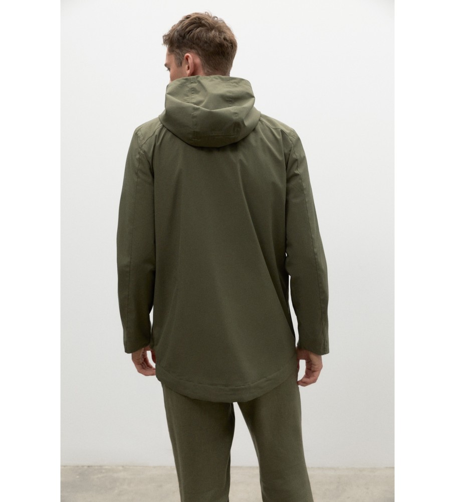 ECOALF Capa de chuva verde Anetoalf