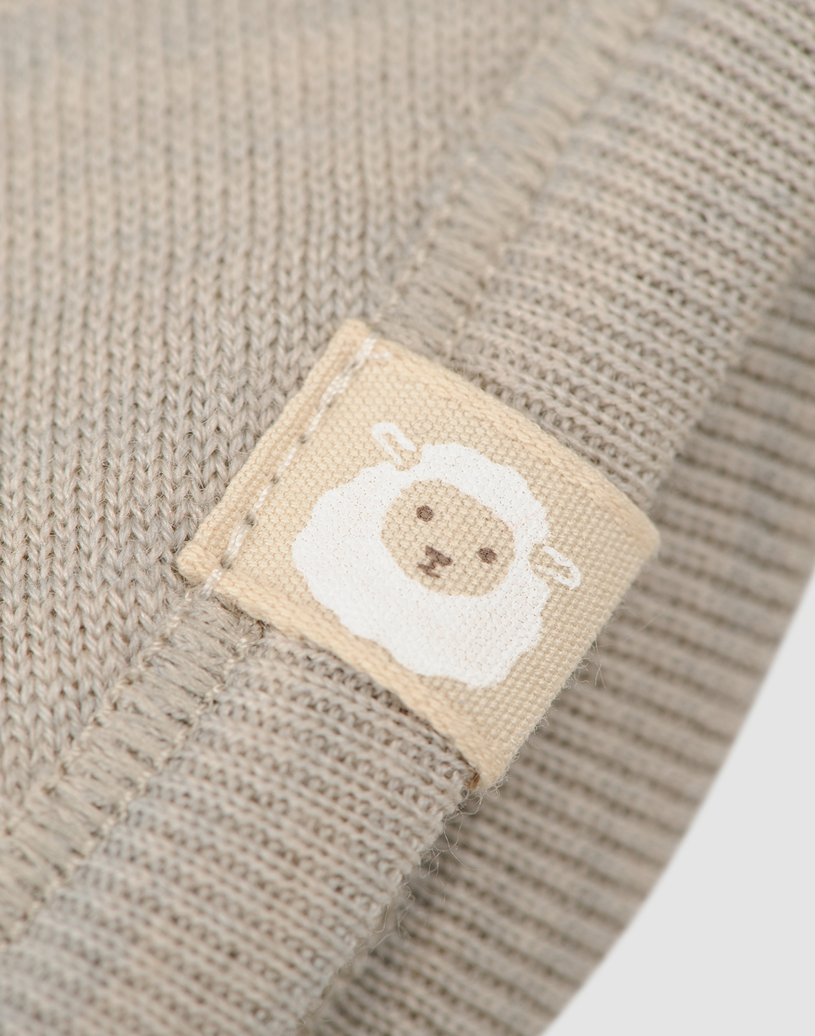 Bivakmuts van merinowollen terry voor baby's