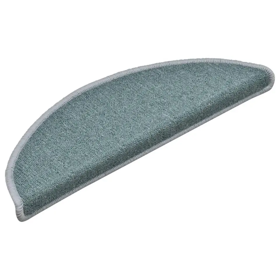 vidaXL - Tapijt Traptrede - Blauw - Polypropyleen