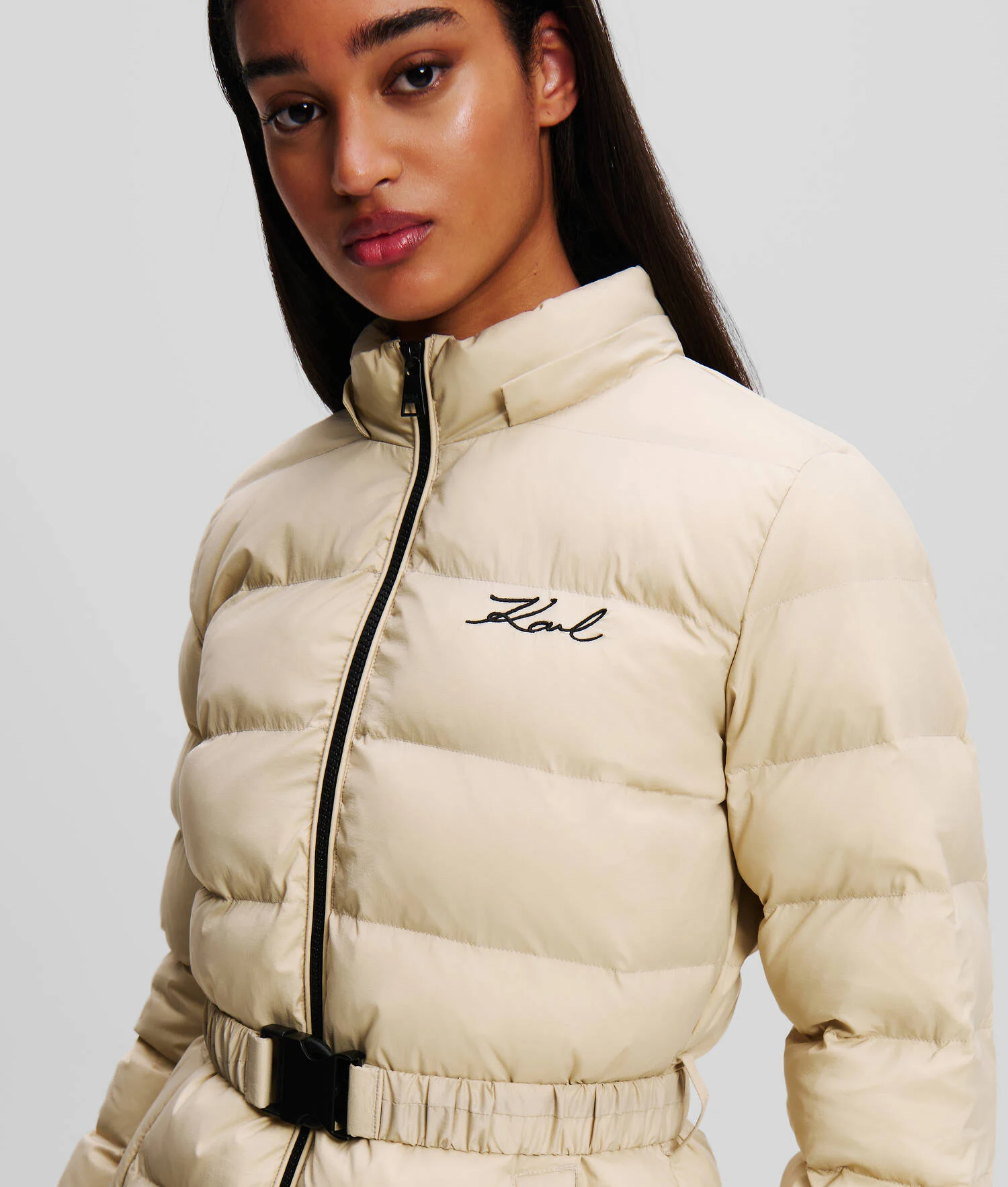 LONGUE VESTE MATELASSÉE KARL SIGNATURE