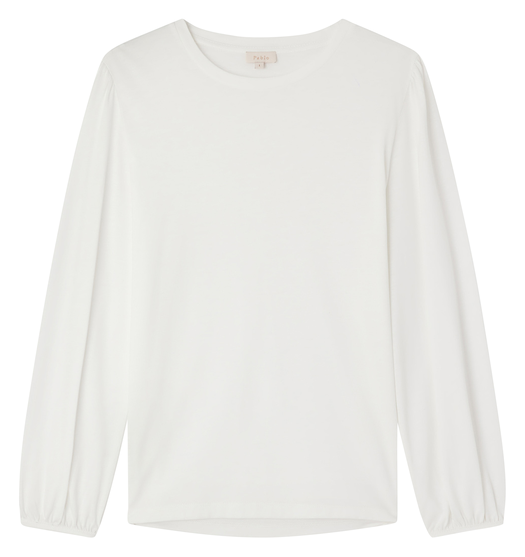 AZLIS - Tee-shirt droit manches longues | Beige