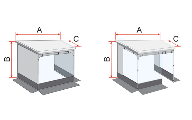 Fiamma Room F40Van Premium Vorzelt für F40 Markise