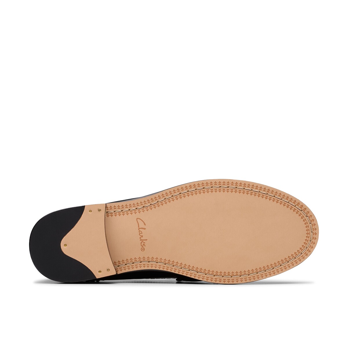 CLARKS<br>Mocassins em couro Straven Edge