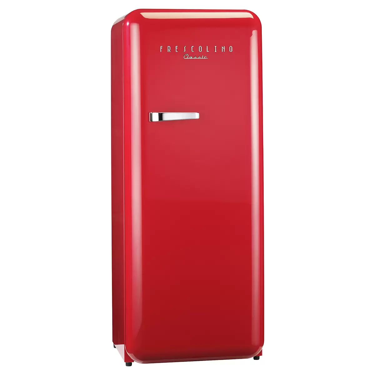 Kühlschrank Frescolino Classic rot,silber