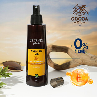 Celenes by Sweden Herbal Tanning Olie All Skin Type 200ML
