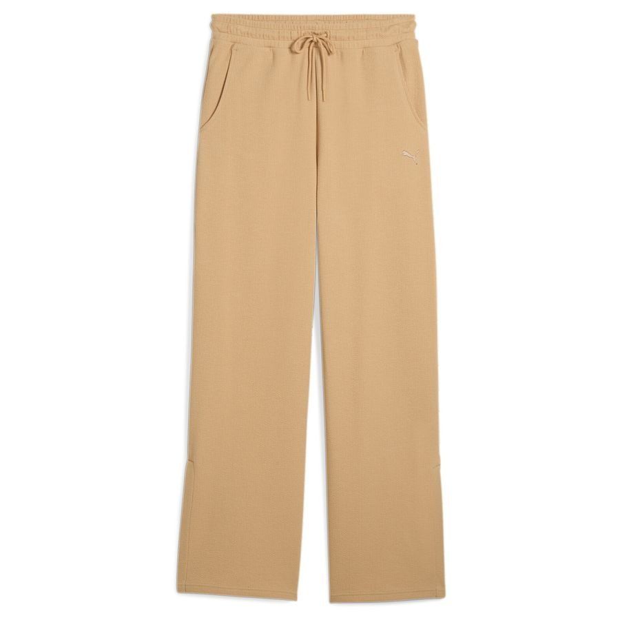 HER Comfort High-Waist Straight Pants Warm Beige