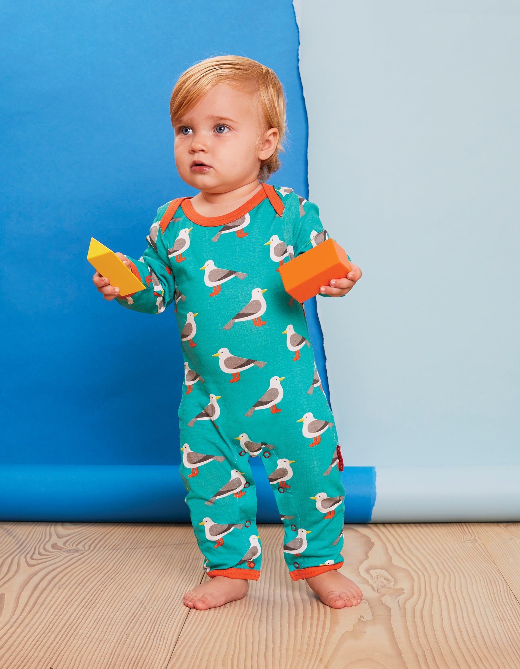 Toby Tiger Schlafanzug mit Möwen Print