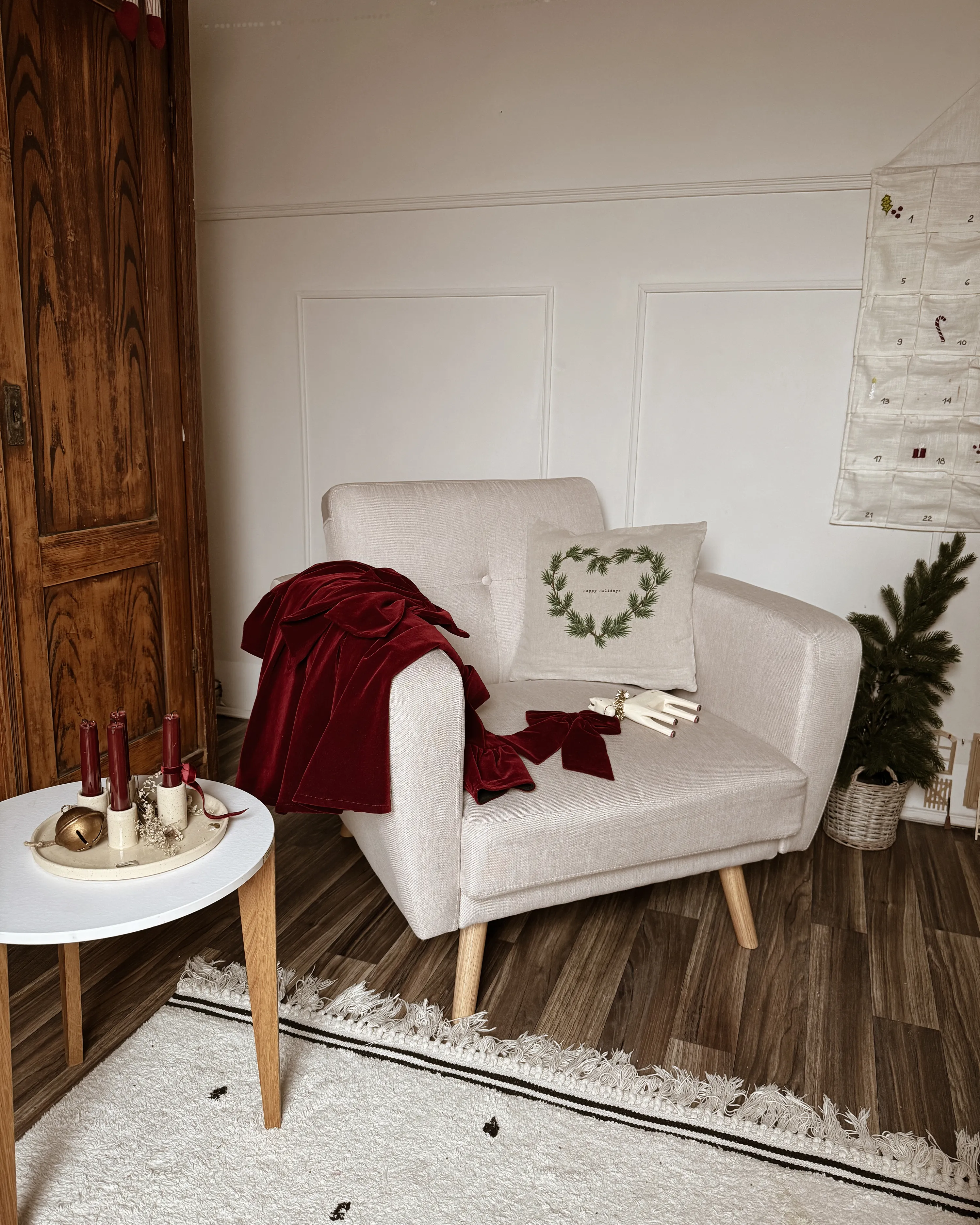 Fauteuil FLORLI Stof Lichtbeige