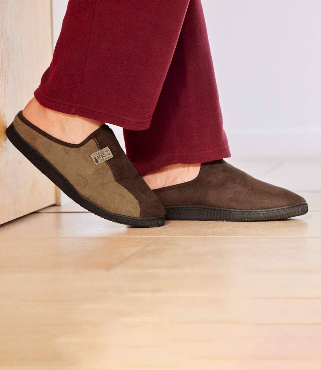 Chaussons en Suédine Doublés Polaire