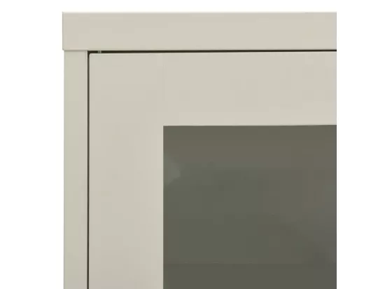 Armoire de bureau Gris clair 90x40x70 Acier