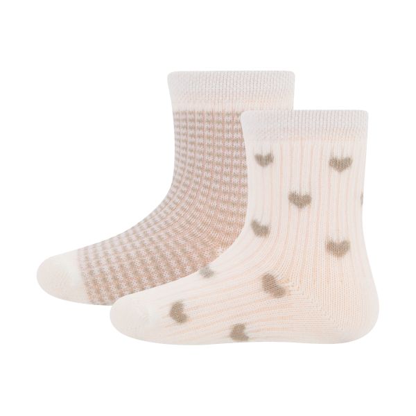 Ewers Hartjes Babysokjes - 2-Pack - Maat 16/17