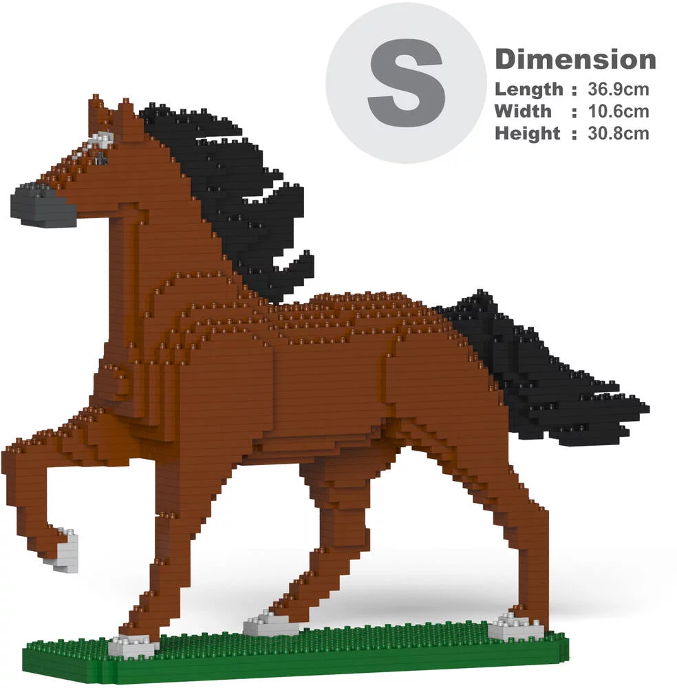JECKA BLOCS DE CONSTRUCTION -CHEVAL MARRON