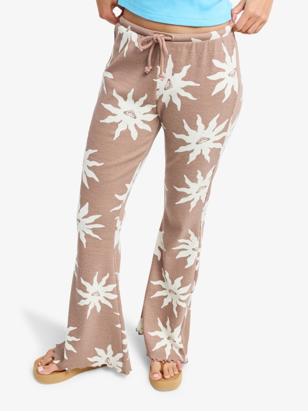 Chasing Tan Pantalon évasé Marron Femme