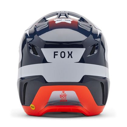 Casque cross Fox V3 DIVIDER 2025 - Bleu / Rouge