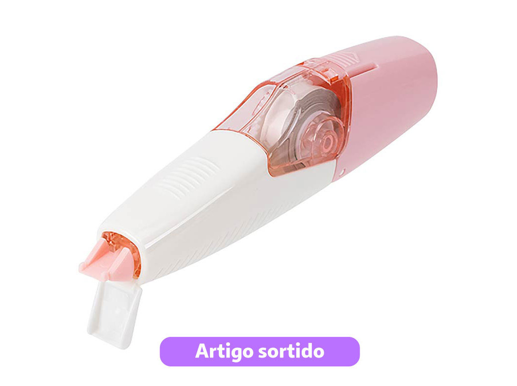 FITA CORRECTORA AUCHAN COM 2 RECARGAS CORES SORTIDAS