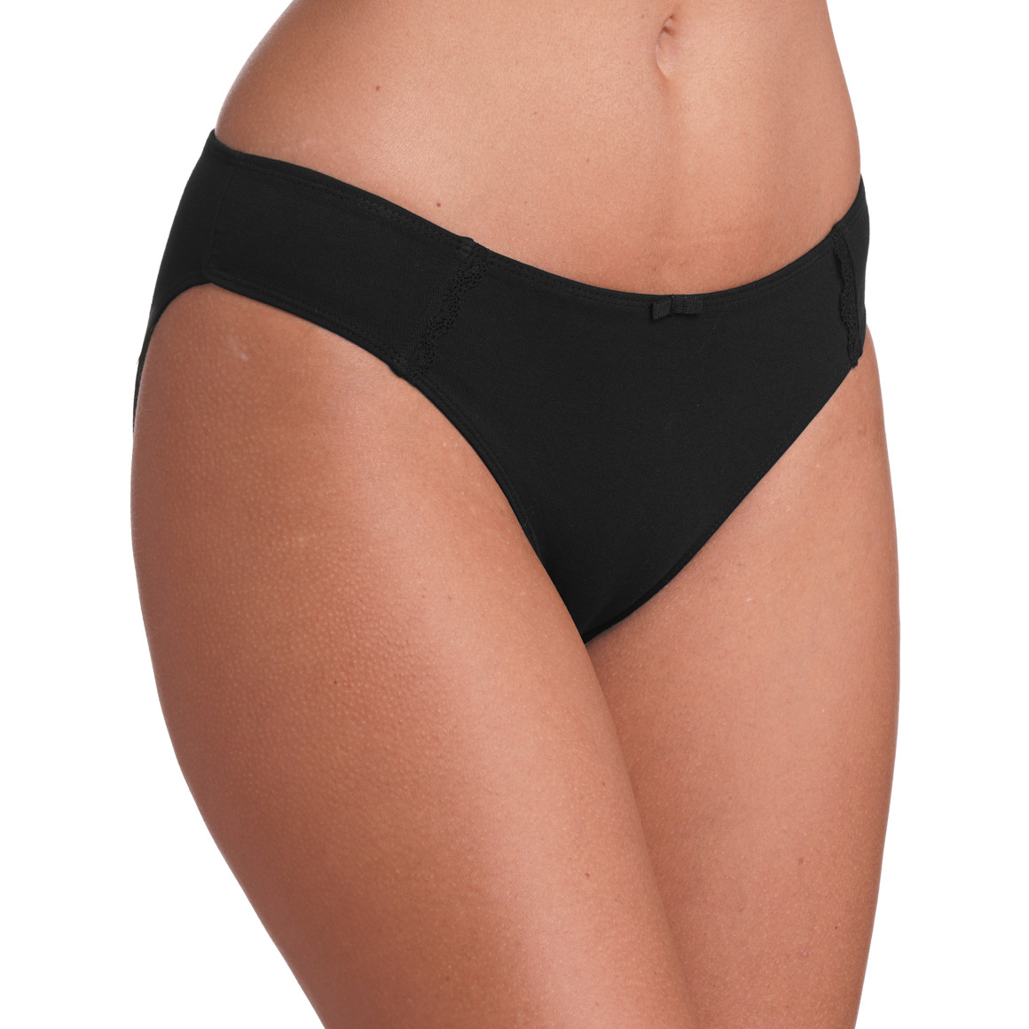 Gina Benotti 5 Damen Slips in verschiedenen Dessins schwarz / weiss / rosa