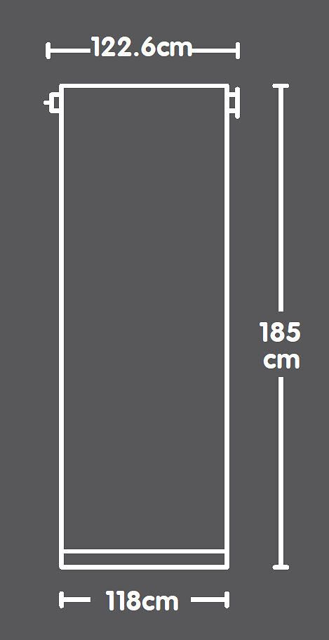 POLAR Rollo - Grau / B: 123.0 cm x H: 185.0 cm