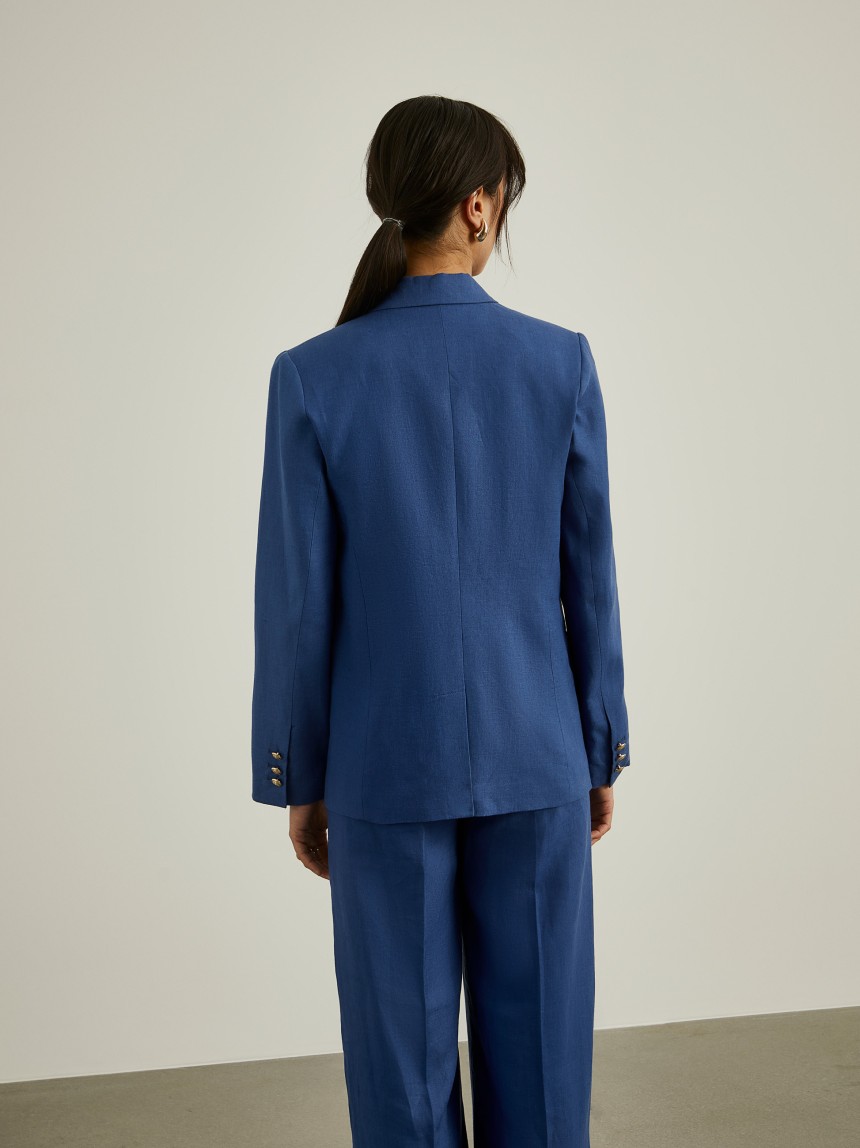 Blazer de trespasse 100% linho