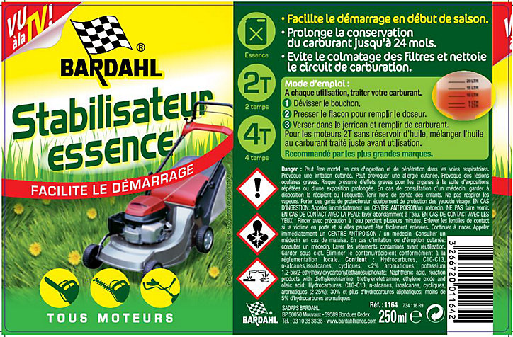 Stabilisateur d'essence Bardhal