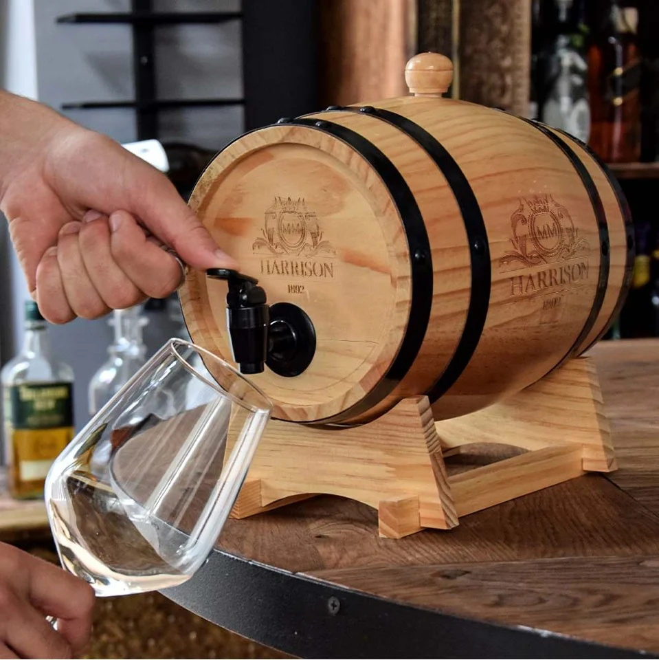 Wooden Barral Dispenser