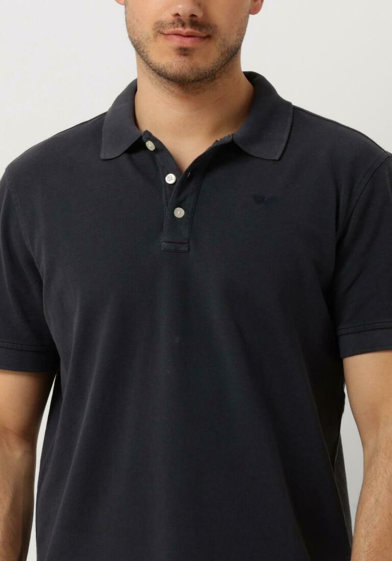 PME LEGEND blauwe pme legend polo short sleeve polo pique garment dye