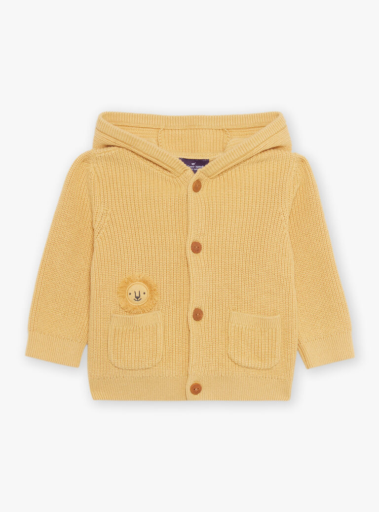 Gilet à capuche jaune