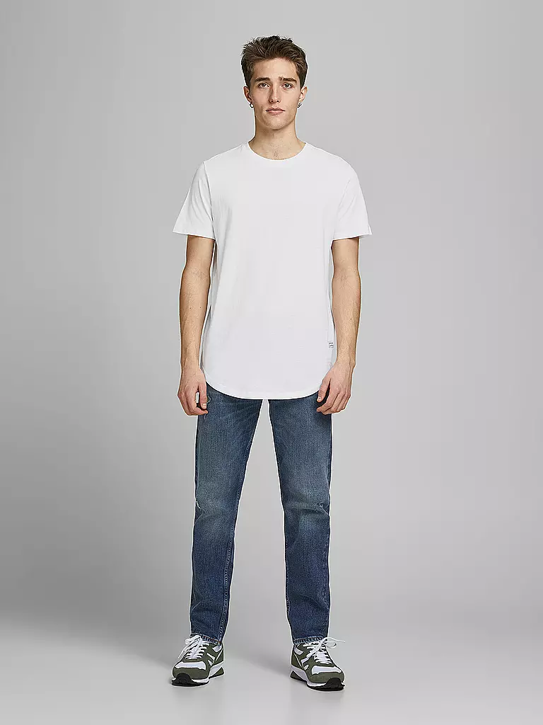 JACK & JONES T-Shirt JJENOA  weiss