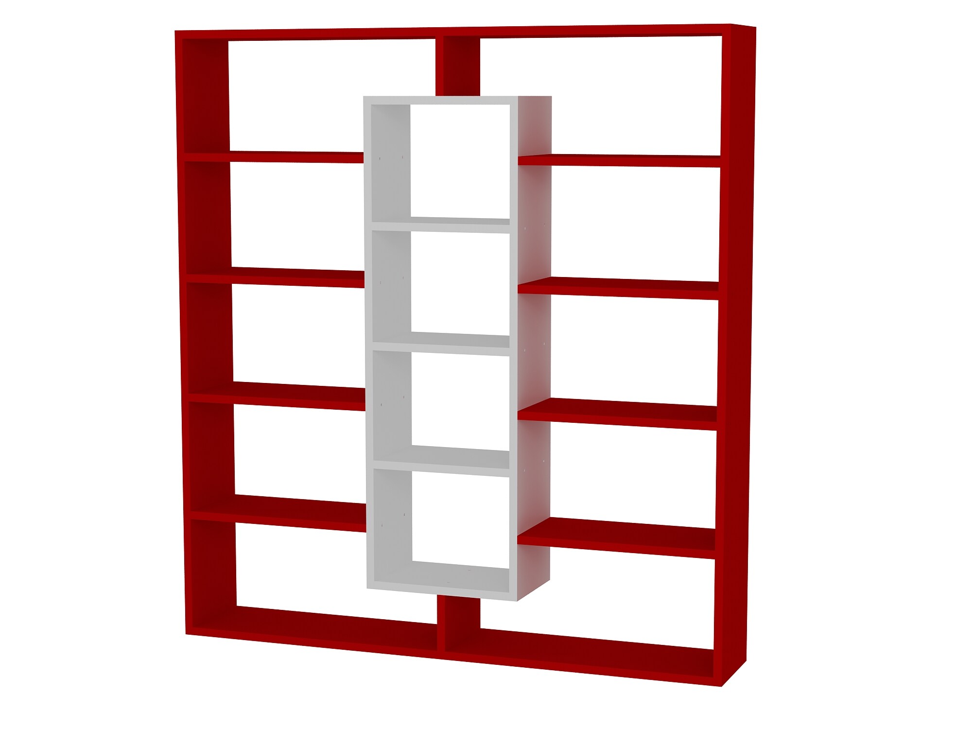 Bücherregal Ample RotWeiß