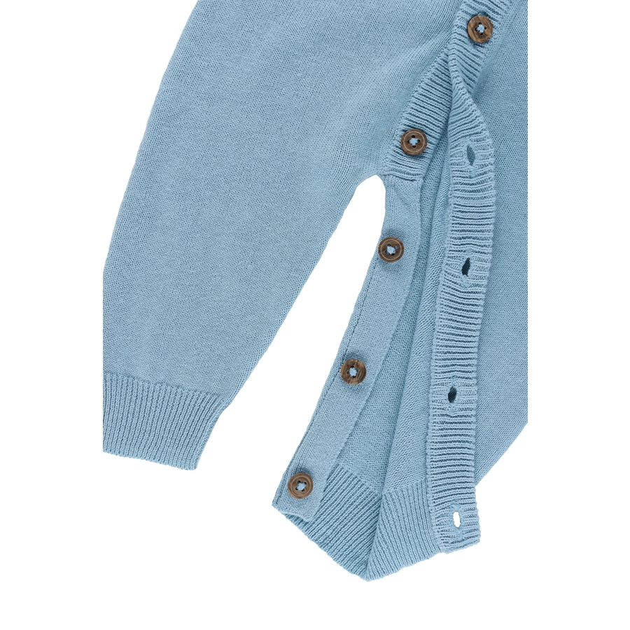 kindsgard Strickoverall strikka Feinstrick blau