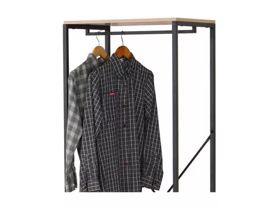 Penderie Industrielle avec 2 Étagères - L60 x H167 cm