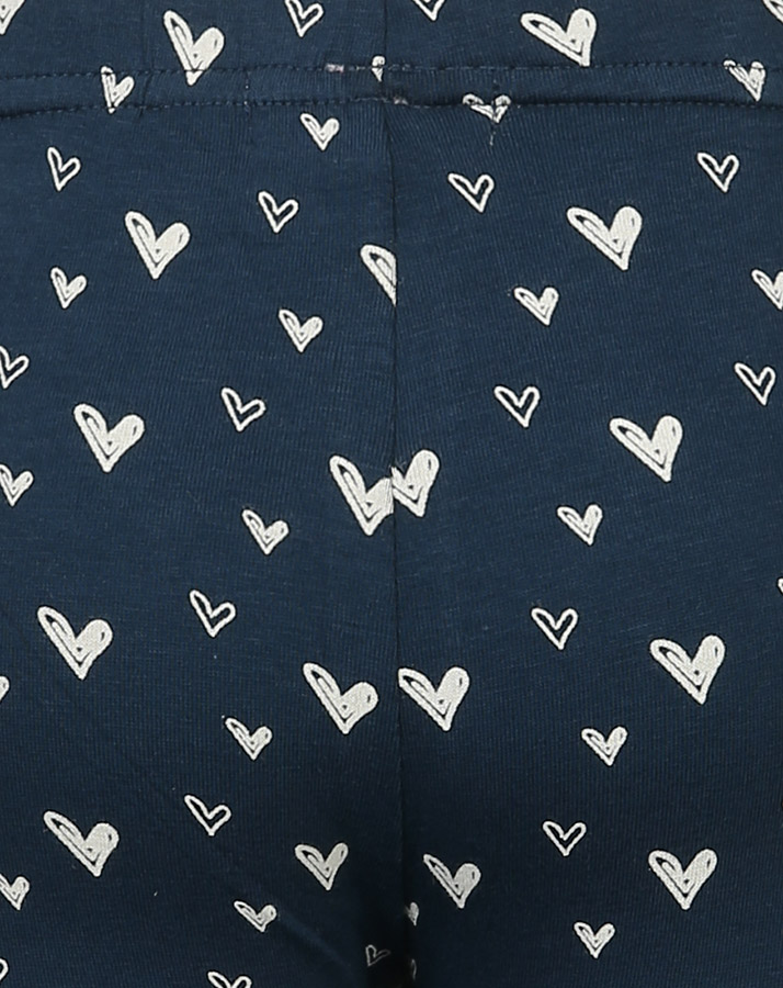 Capri-Leggings LYNFORD HEARTS in dunkelblau