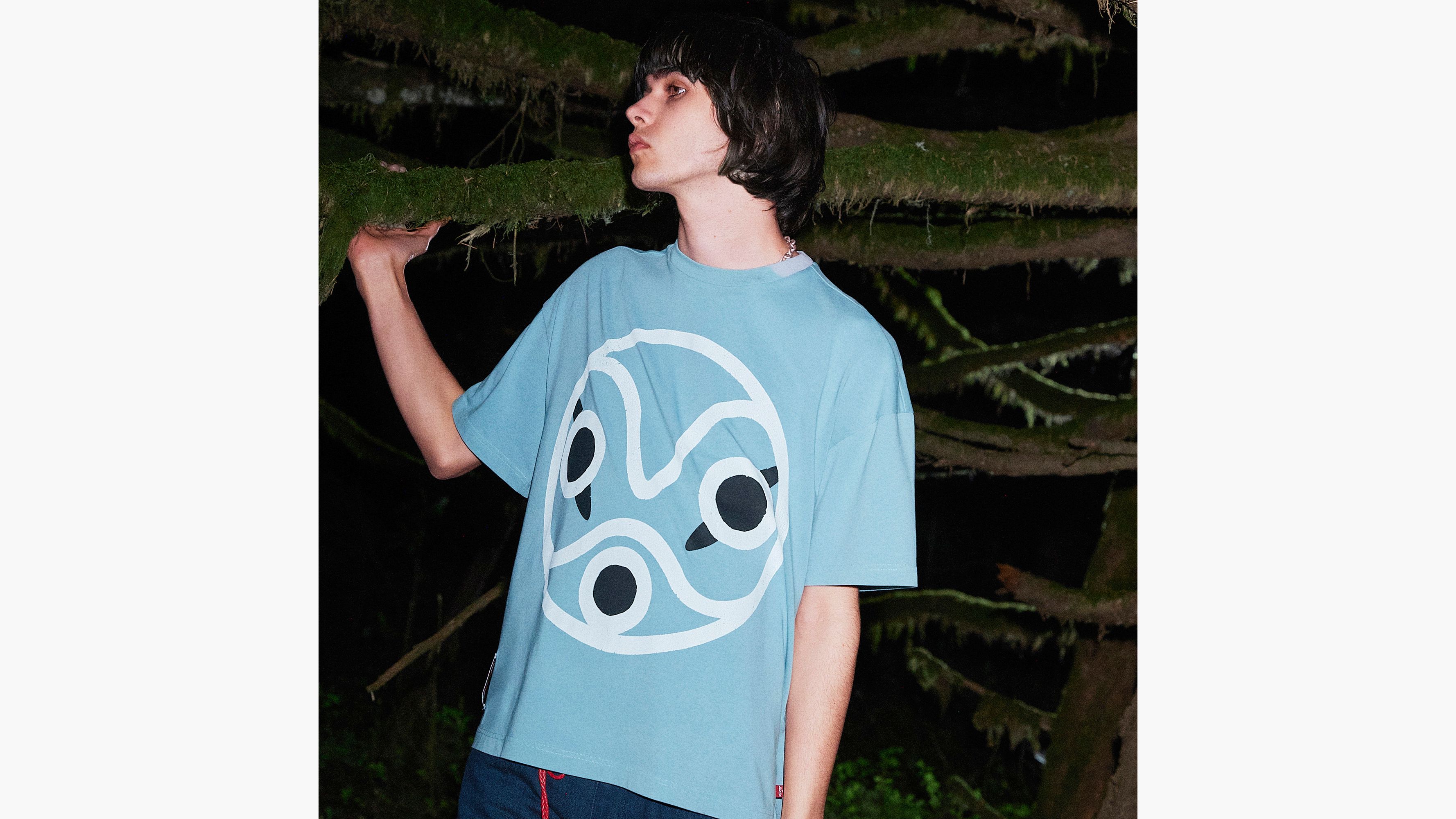 T-shirt Masque de San Levi's® X Princess Mononoke - Xghibli Sans Mask Indigo - Bleu