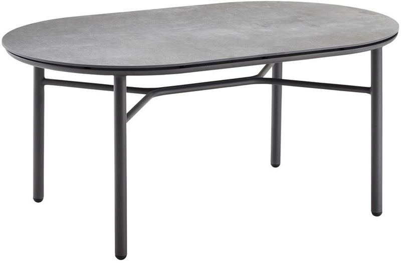 Solpuri Loop Beistelltisch Aluminium/Anthracite Ø100x60 cm
