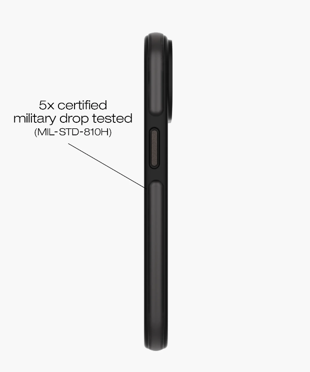 iPhone 16e / 15 MagSafe Hardcase Hülle Bumper Case Recycled (IDBPCMS-I2361-01) - Schwarz