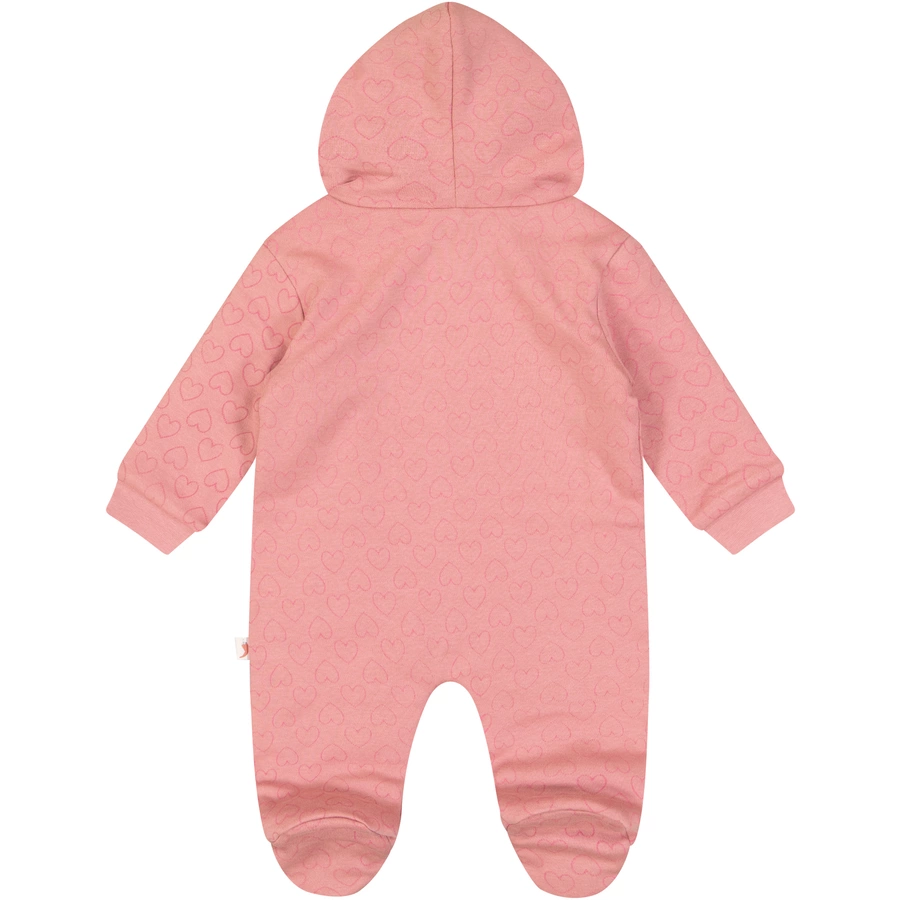 SALT AND PEPPER Overall Hearts dusty pink