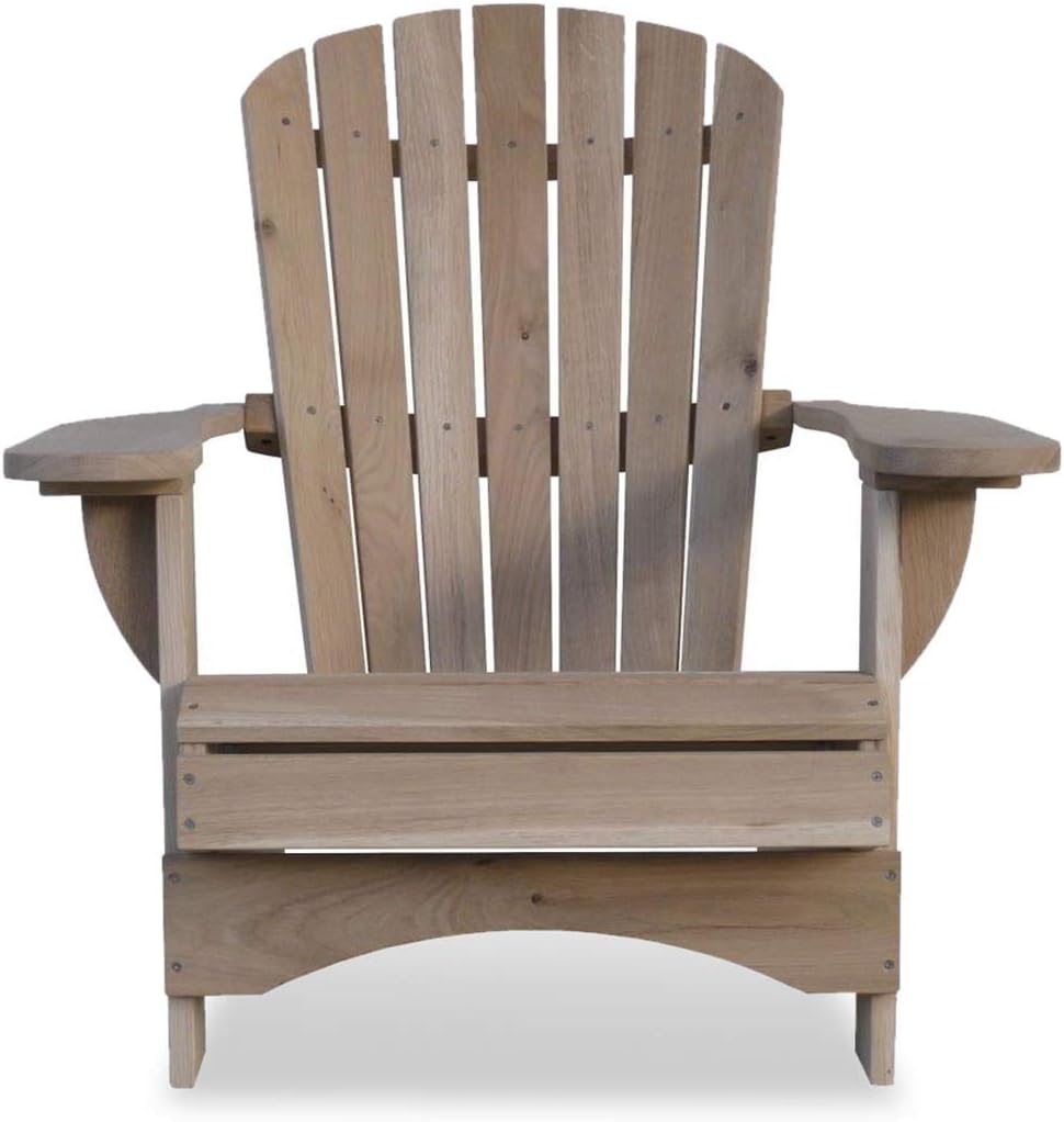 Original Dream-Chairs since 2007 Adirondack Stuhl Comfort“ Gartenstuhl aus massiver Eiche als Bausatz wetterbeständiger Stuhl zur Entspannung im Freien maximale Belastung 170 kg