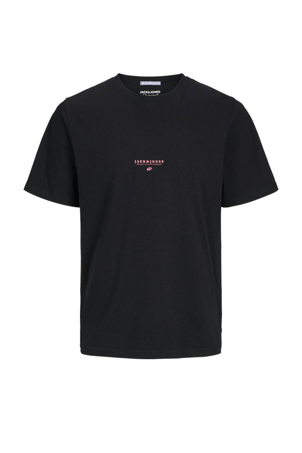 JACK & JONES T-shirt JORMARBELLA met backprint zwart