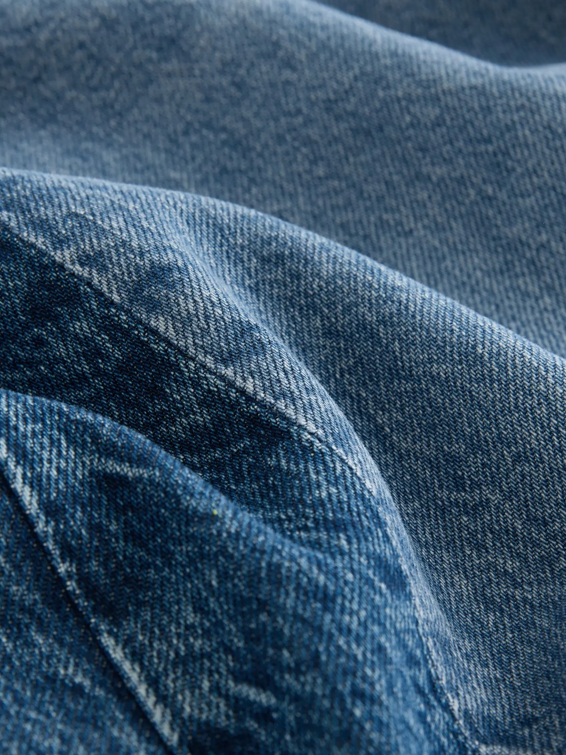 Contrasterend zijpaneel blauw - Horseshoe Barrel Jeans